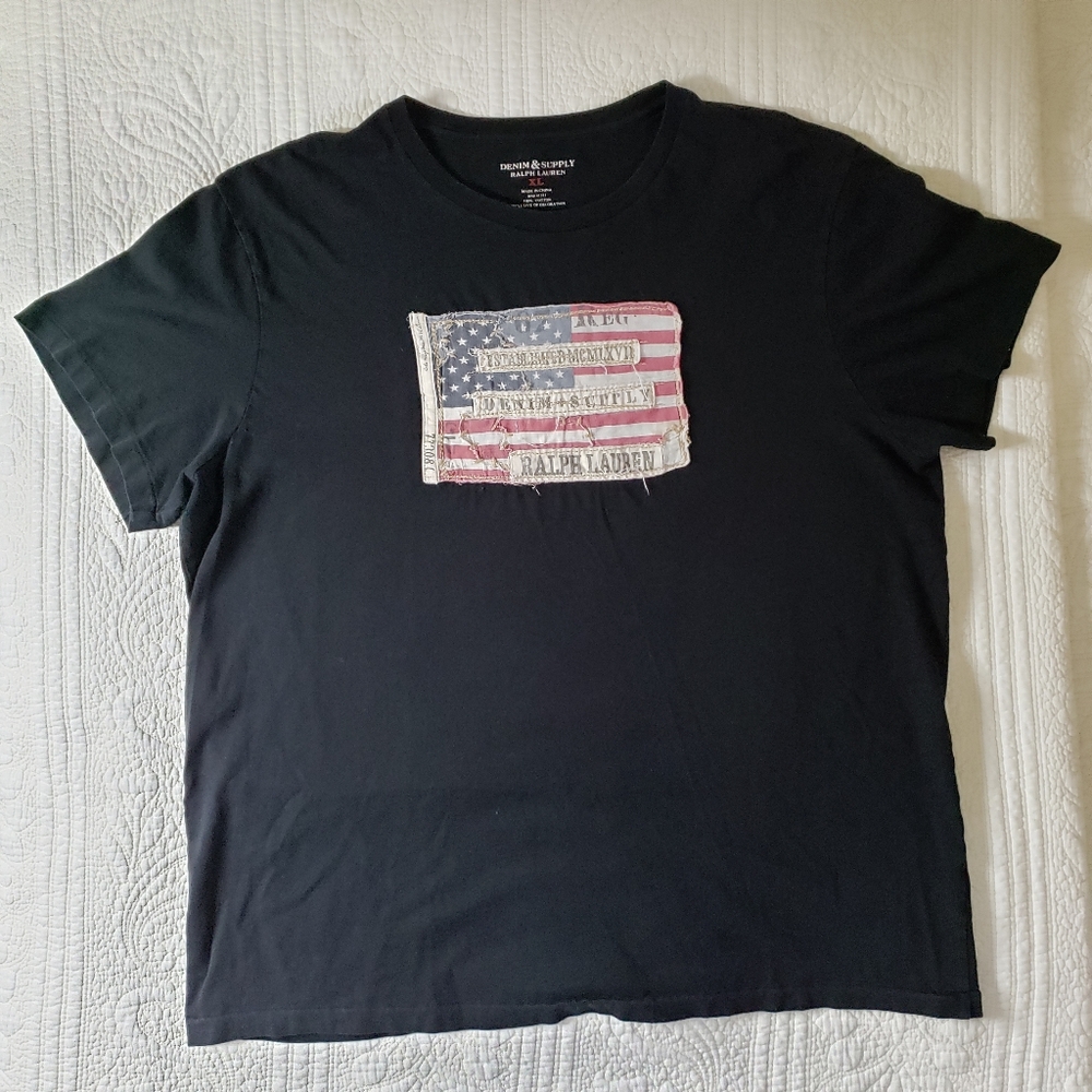 Ralph Lauren Denim & Supply stitched USA Flag XL